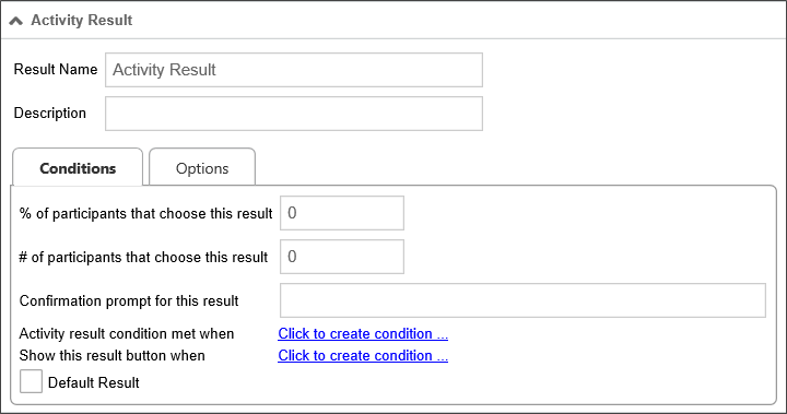 Conditions Tab