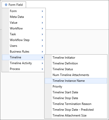 Timeline Instance Name